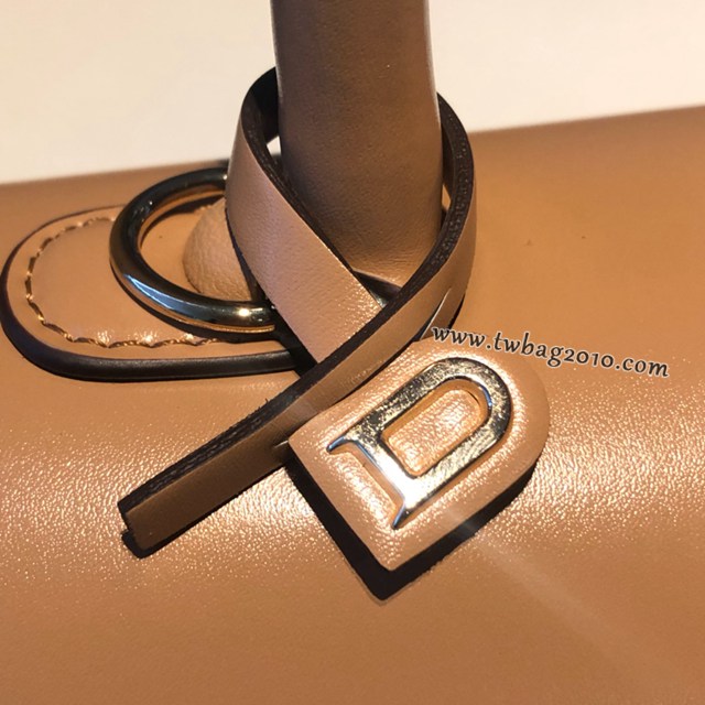 Delvaux頂級原單Brillant box皮雙環象牙白手提女包 德爾沃專櫃經典款Brillant PM包袋 bxs1120